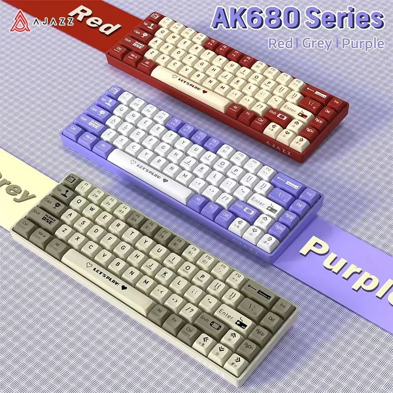 Gaming Keyboard Hot Swappable - AJAZZ AK680 65% Wired Gaming Mechanical