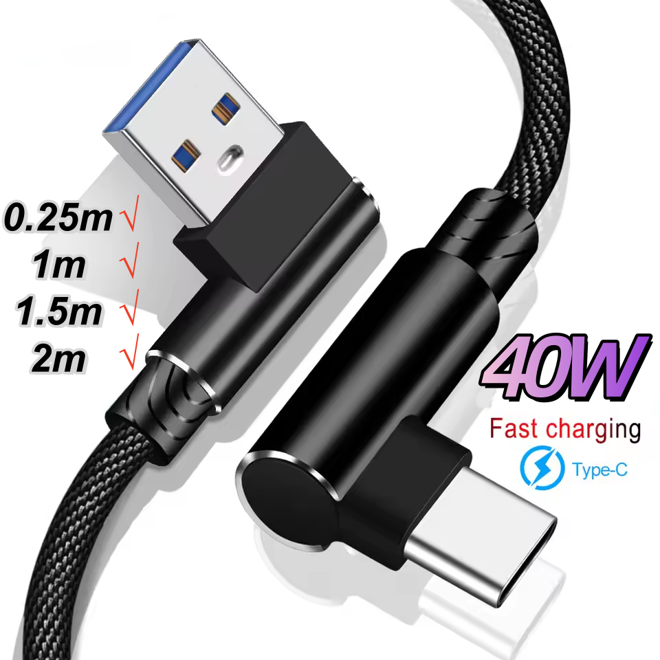 Coiled Usb Cable - 40W USB C Ports Fast Charge