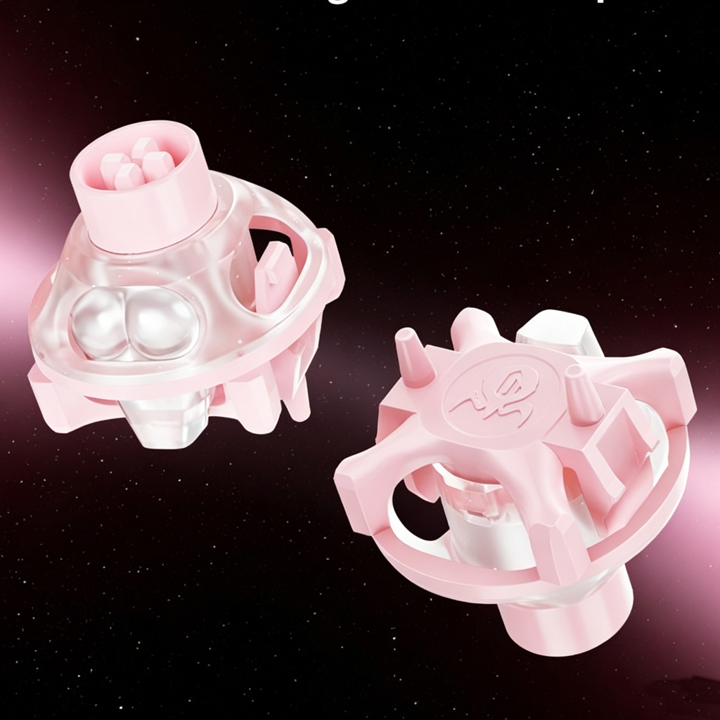 UFO Peach Pink Magnetic Switch - Gaming Keyboard Thocky のレビューと価格