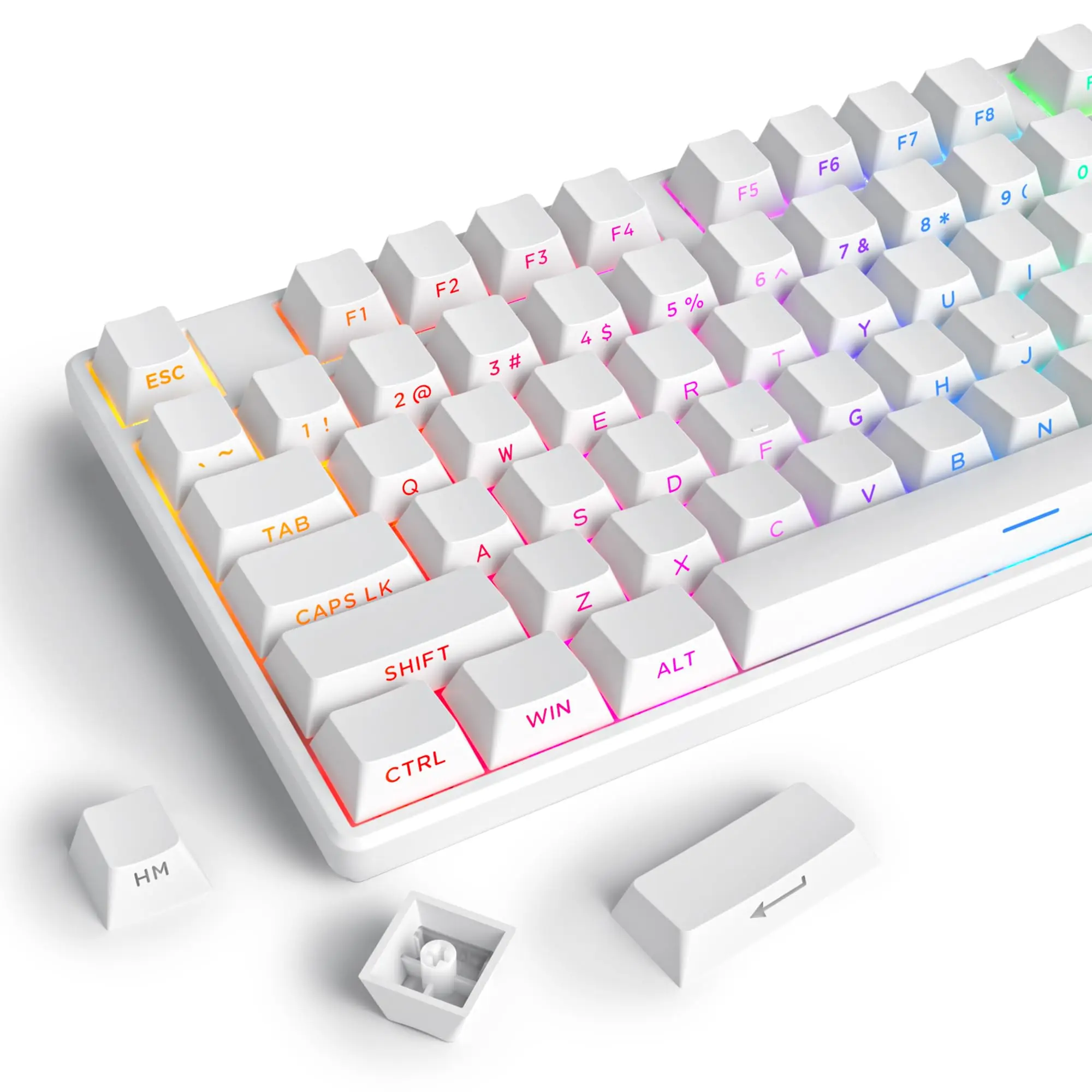 134 Keys Double Shot PBT Keyca - Keyboard Gaming Black のレビューと価格