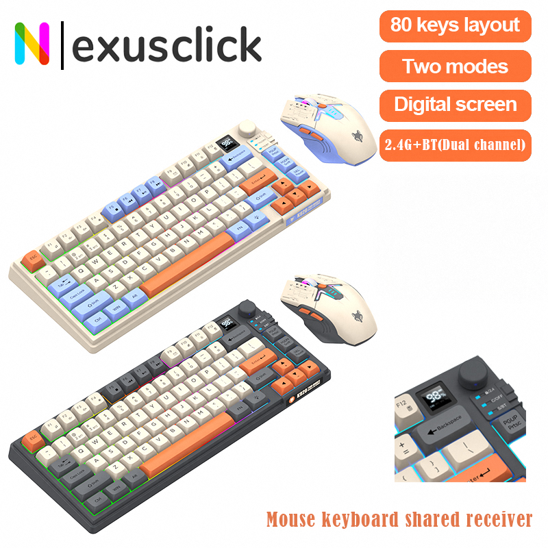 New Dual-Mode 80 Keys Wireless - Gaming Keyboard Mouse And Headset Combo のレビューと価格