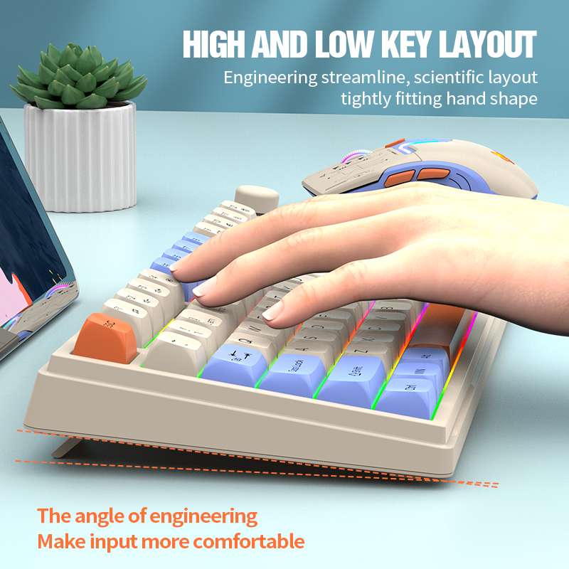 New Dual-Mode 80 Keys Wireless - Gaming Keyboard Mouse And Headset Combo のレビューと価格