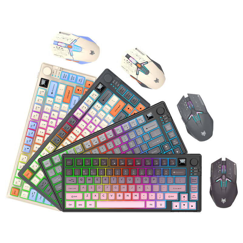 New Dual-Mode 80 Keys Wireless - Gaming Keyboard Mouse And Headset Combo のレビューと価格