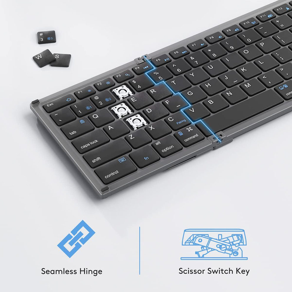 Foldable Bluetooth Keyboard wi - Gaming Keyboard Budget のレビューと価格