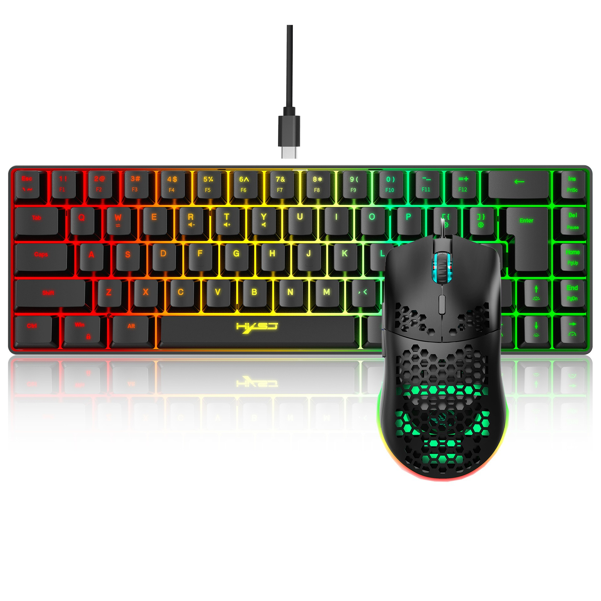 Keyboard and mouse 68key wired - Keyboard Mouse Bundle Gaming のレビューと価格