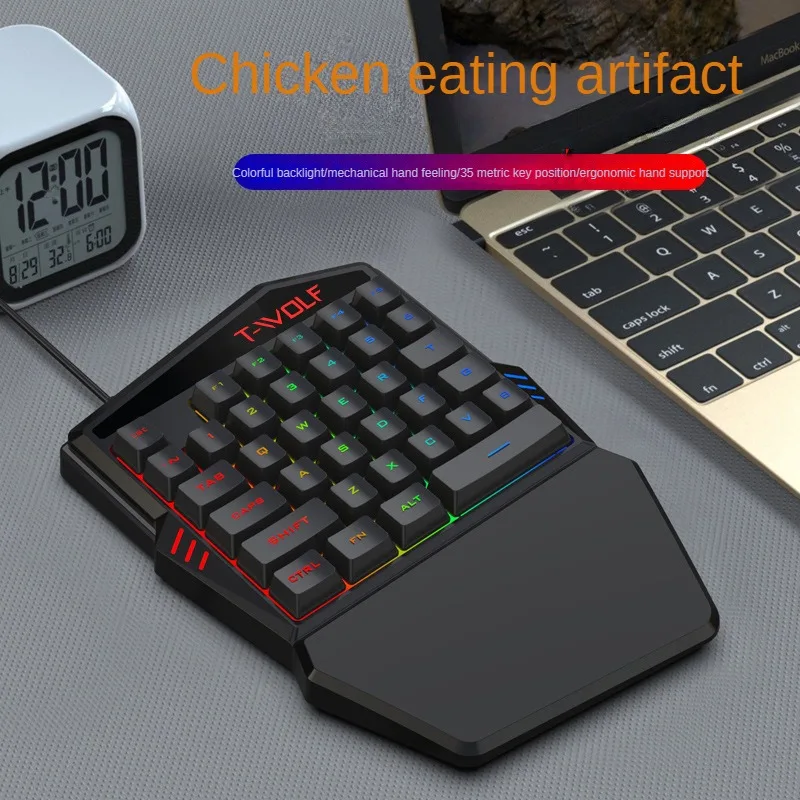 T-WOLF TF900 One Handed Keyboa - Gaming Keyboard Hand のレビューと価格
