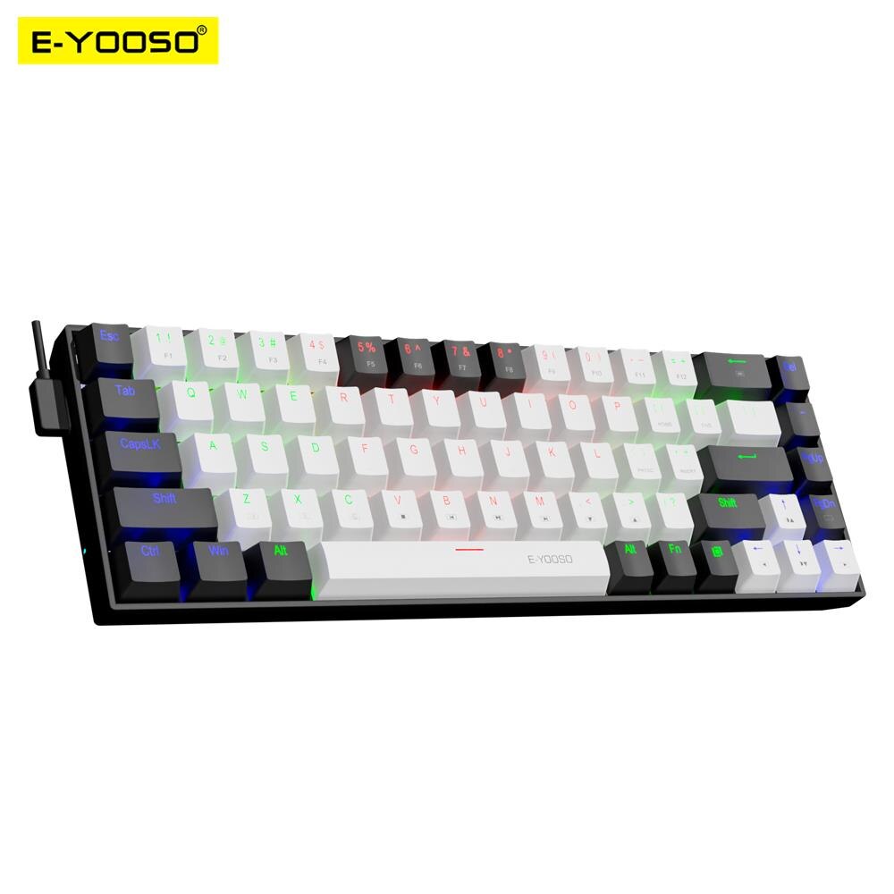 E-YOOSO Z686 USB Mini Slim Mec - Gaming Keyboard Mobile のレビューと価格