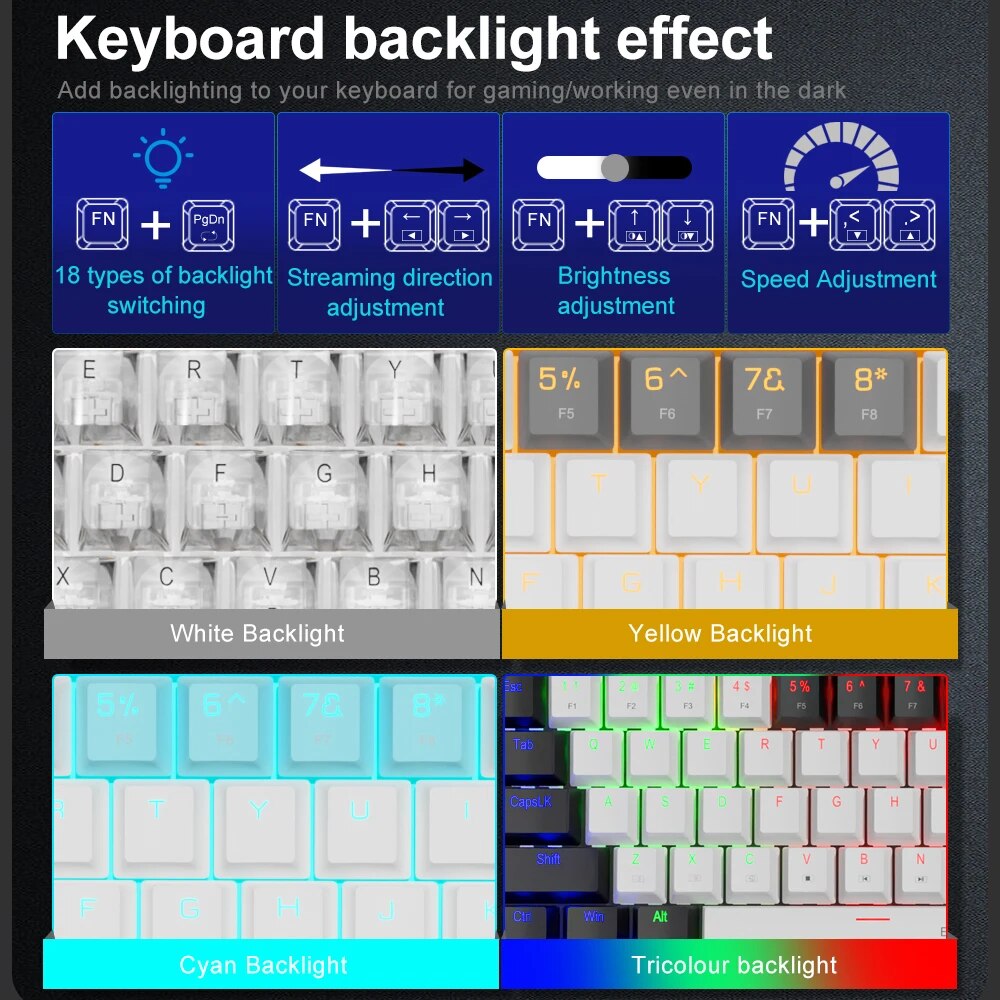 E-YOOSO Z686 USB Mini Slim Mec - Gaming Keyboard Mobile のレビューと価格