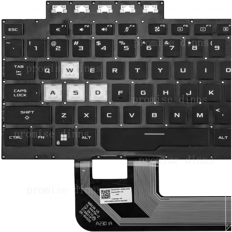 M   US Keyboard for Asus TUF G - Gaming Keyboard Asus のレビューと価格