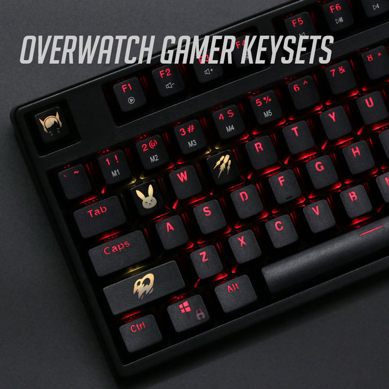 4 pcs/set keysets backlight OW - Keyboard Gaming Black のレビューと価格