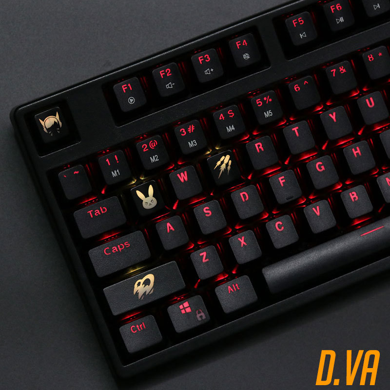 4 pcs/set keysets backlight OW - Keyboard Gaming Black のレビューと価格