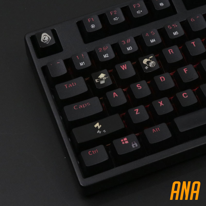 4 pcs/set keysets backlight OW - Keyboard Gaming Black のレビューと価格