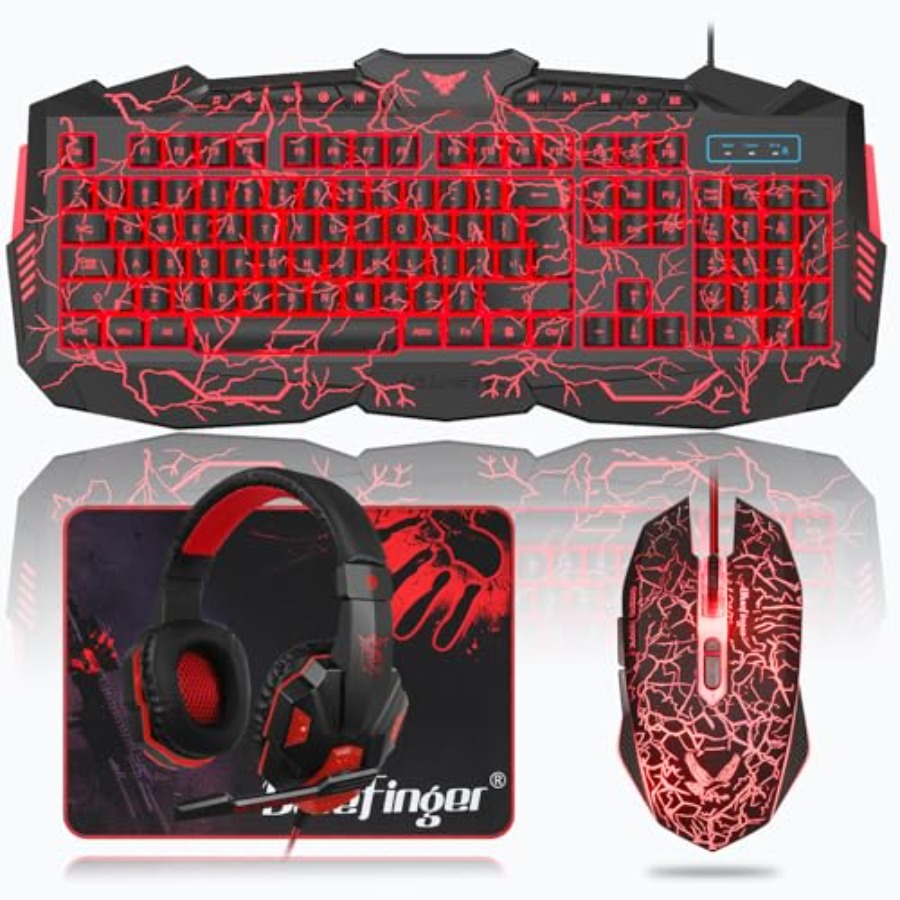 Gaming Keyboard Mouse Headset  - Gaming Keyboard Mouse And Headset Combo のレビューと価格