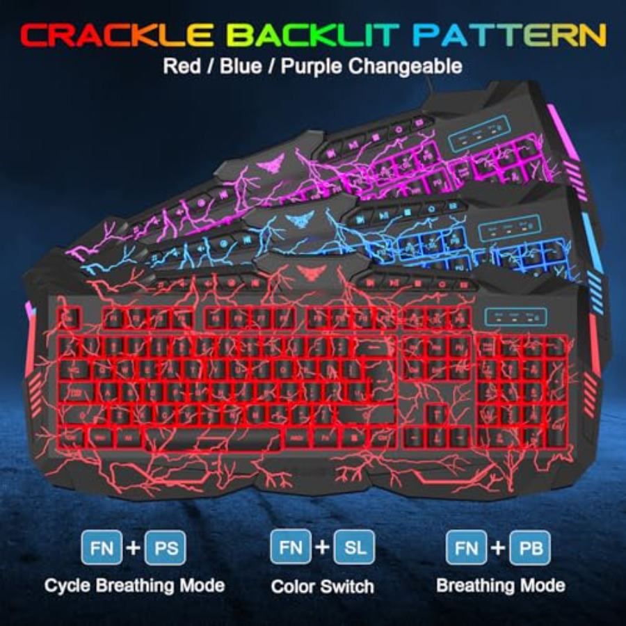 Gaming Keyboard Mouse Headset  - Gaming Keyboard Mouse And Headset Combo のレビューと価格