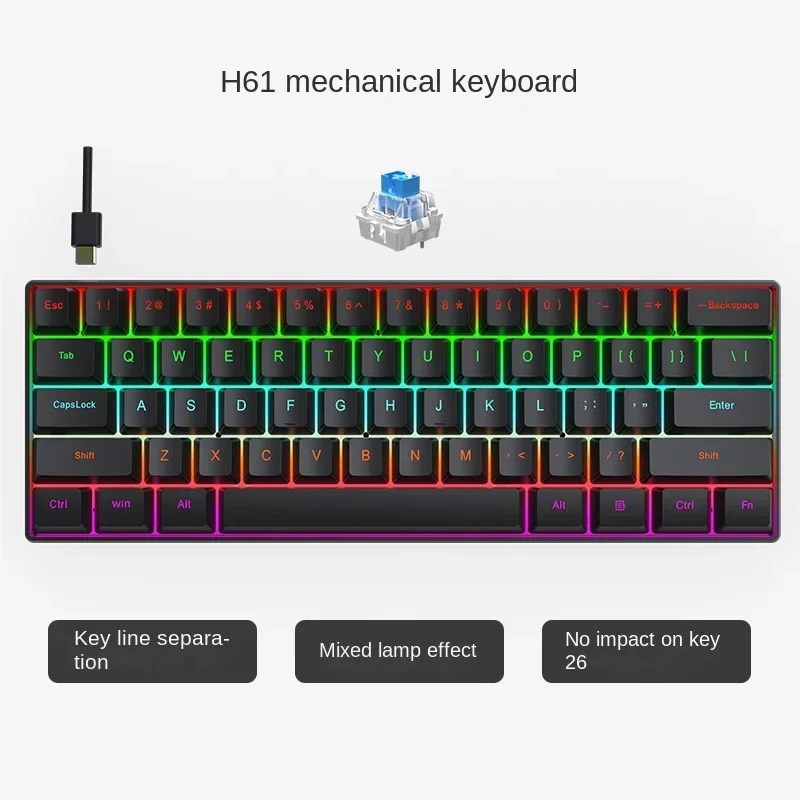 Mechanical keyboard 60% white  - Gaming Keyboard Budget のレビューと価格