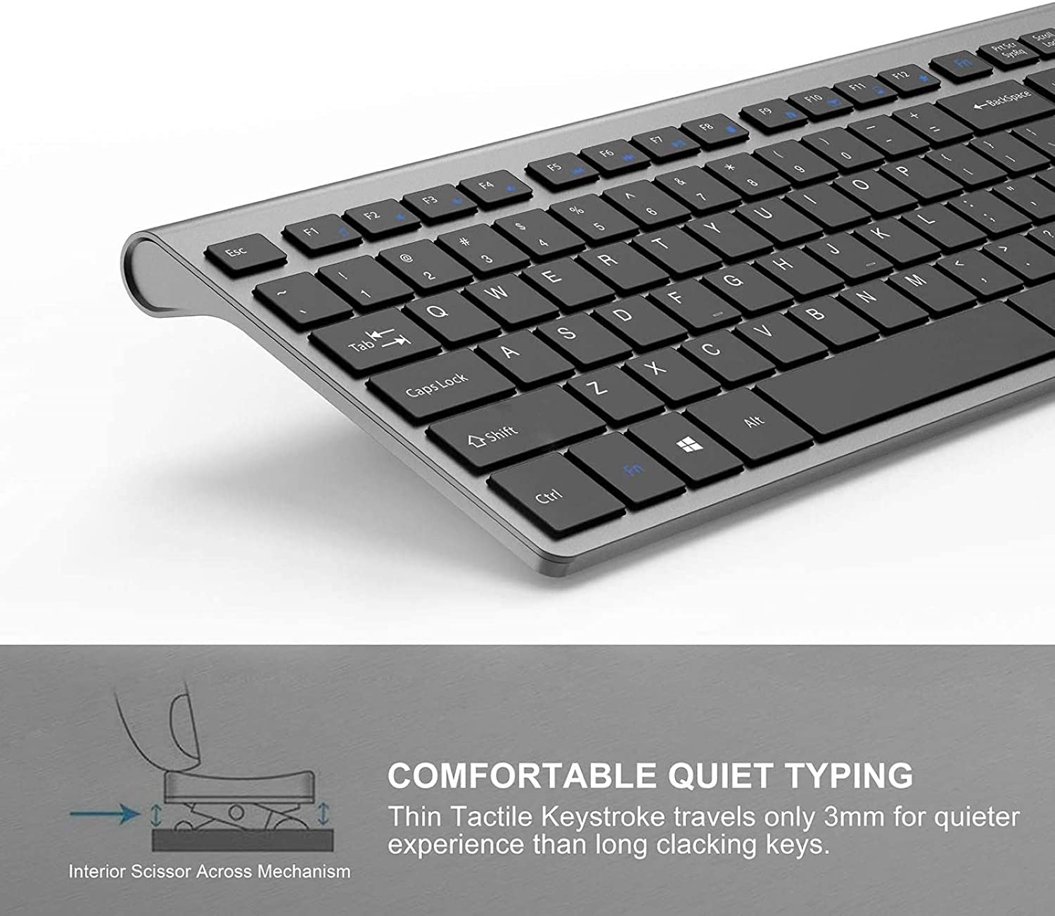 Rechargeable Wireless Keyboard - Gaming Keyboard Ergonomic のレビューと価格