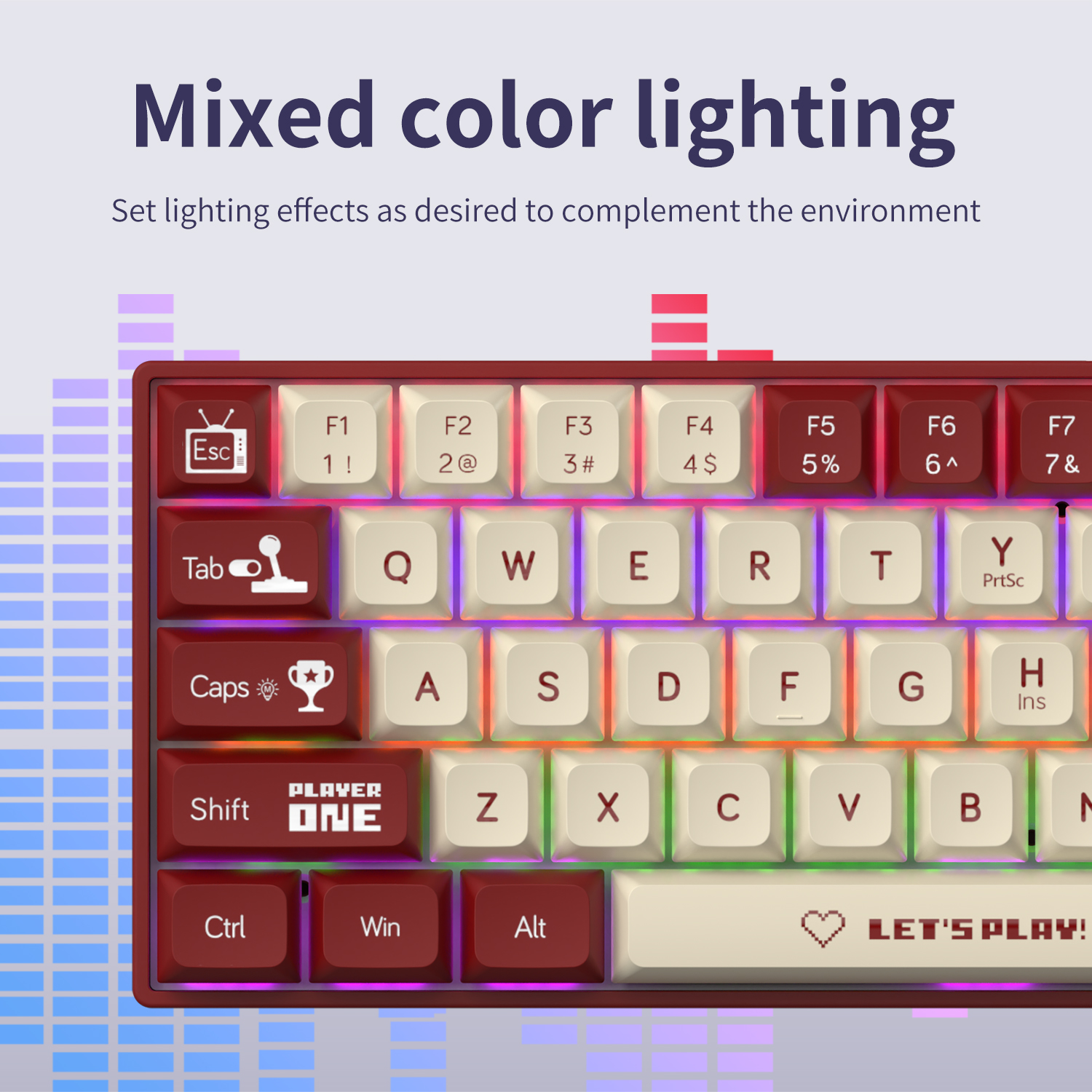 AJAZZ AK680 65% Wired Gaming M - Gaming Keyboard Hot Swappable のレビューと価格