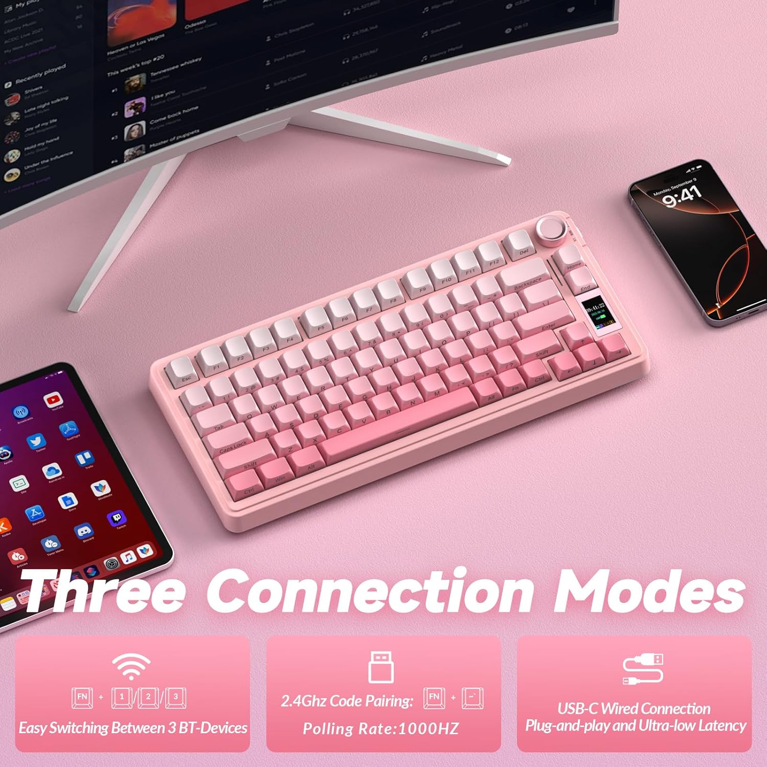 AULA S75 PRO Wireless Mechanic - Gaming Keyboard Expensive のレビューと価格
