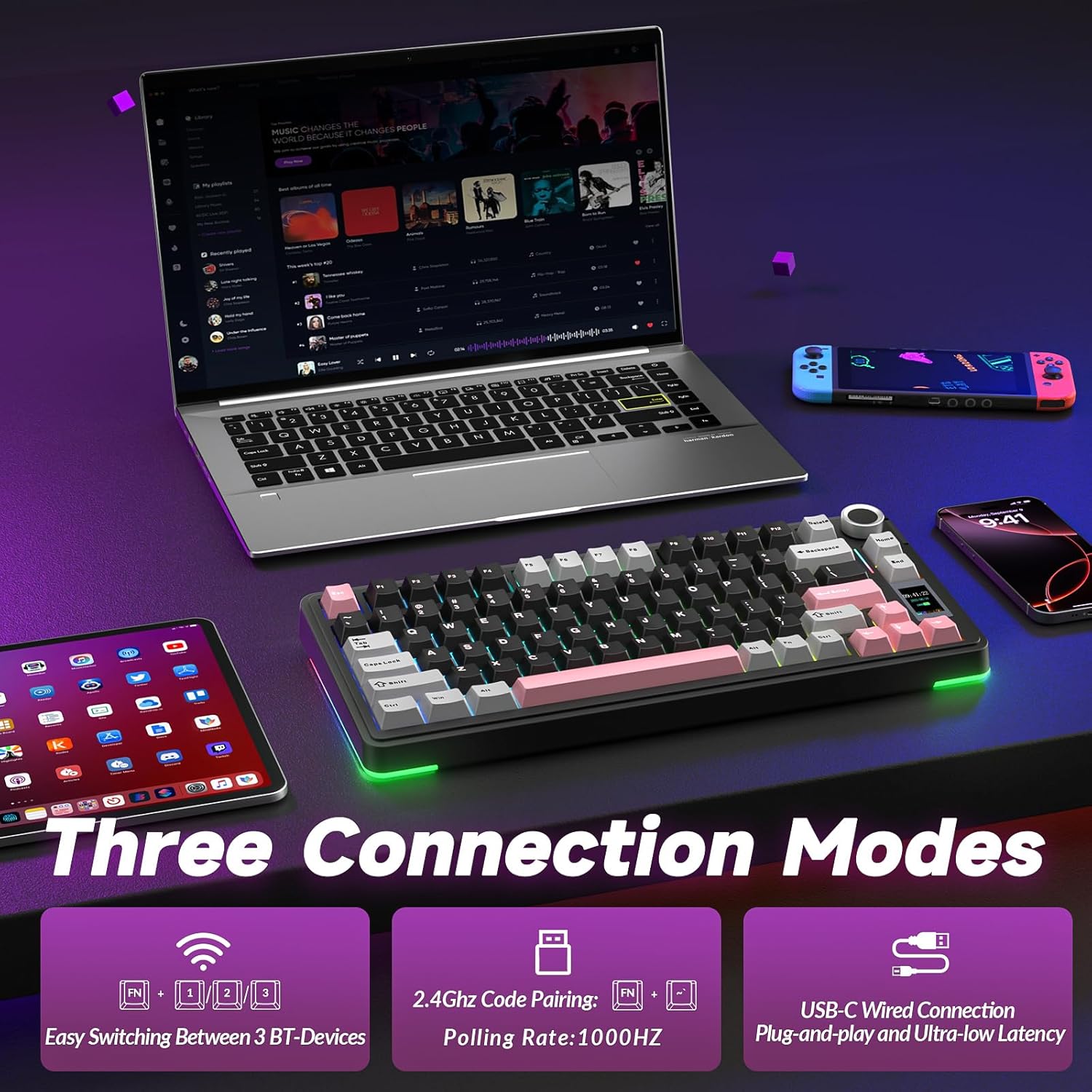 AULA S75 PRO Wireless Mechanic - Gaming Keyboard Expensive のレビューと価格