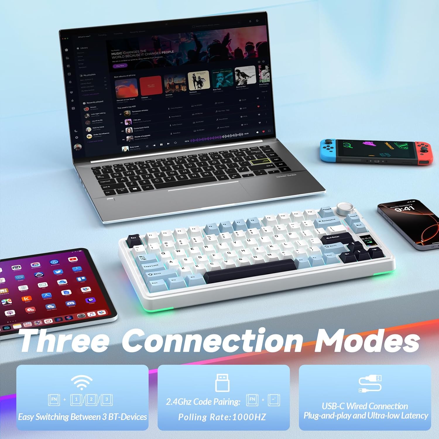 AULA S75 PRO Wireless Mechanic - Gaming Keyboard Expensive のレビューと価格