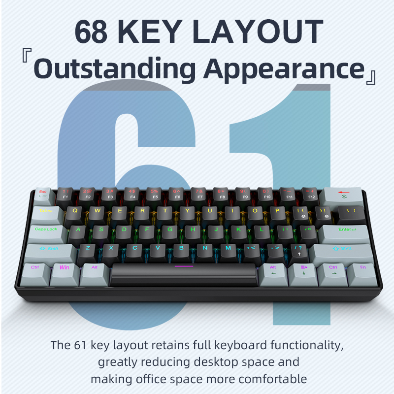 APAYADO K61 Mini Mechanical Ke - Gaming Keyboard Hot Swappable のレビューと価格