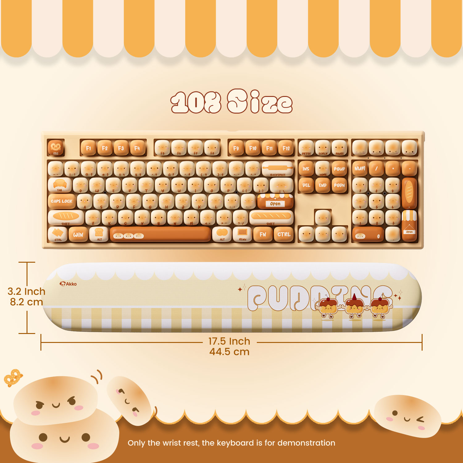 Akko Pudding Buns Keyboard Wri - Gaming Keyboard Ergonomic のレビューと価格