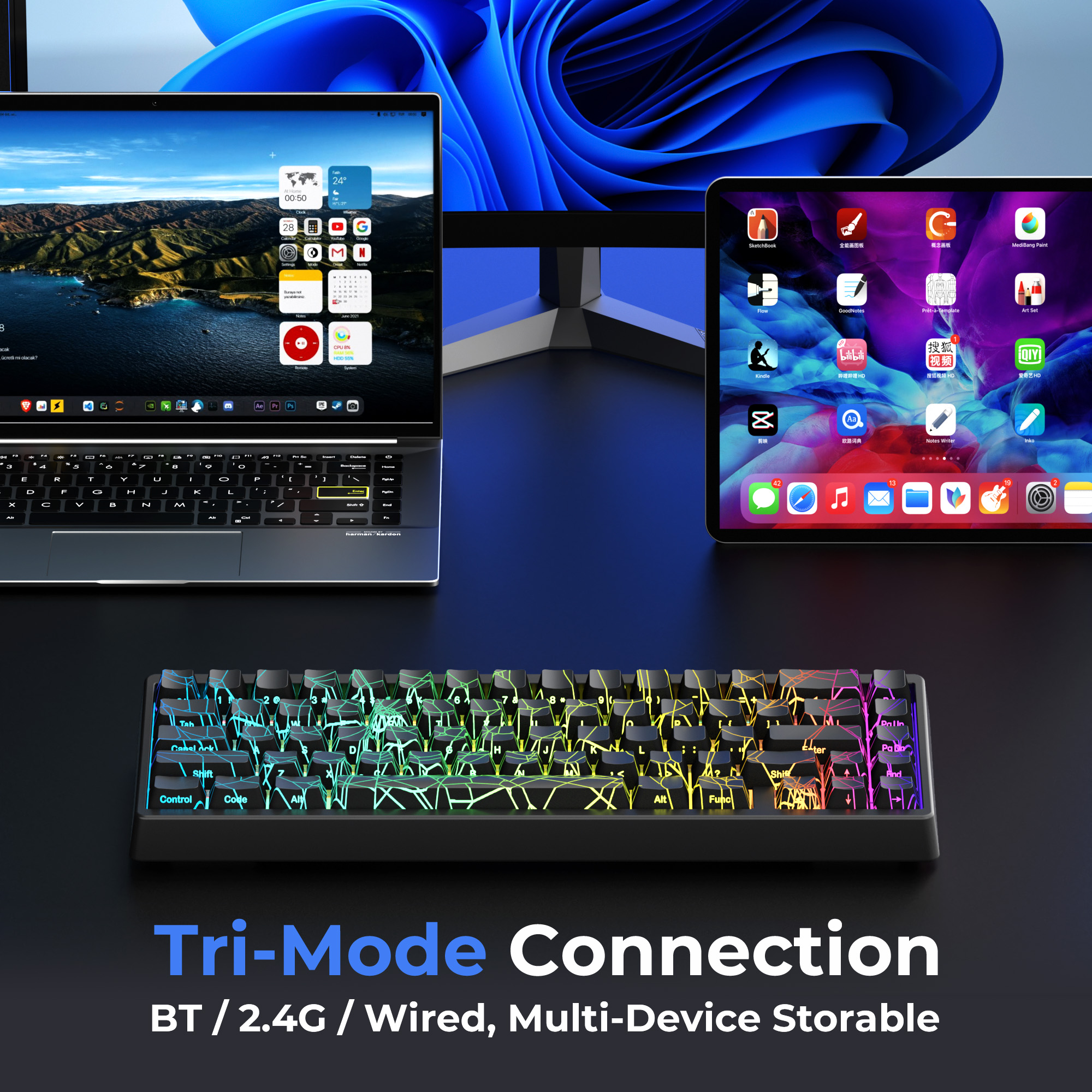 XVX M67 60% Percent Keyboard W - Gaming Keyboard Thocky のレビューと価格