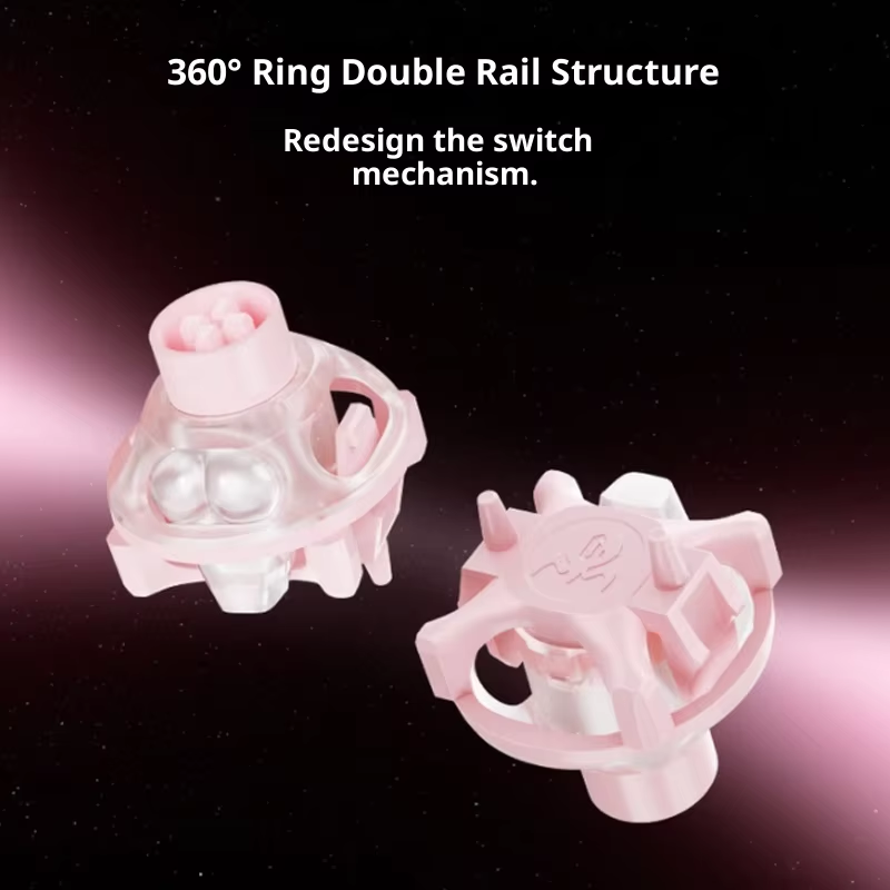 UFO Peach Pink Magnetic Switch - Gaming Keyboard Thocky のレビューと価格