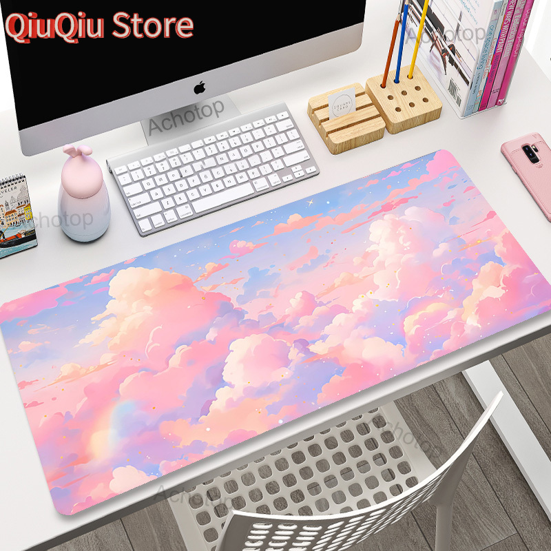Pink Clouds Mouse Pad Gamer Mo - Keyboard Mouse Bundle Gaming のレビューと価格