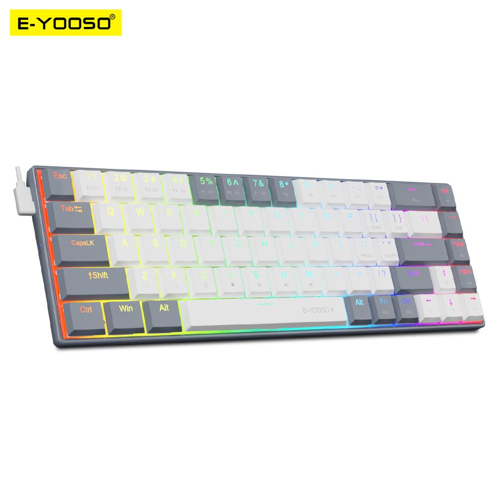 E-YOOSO A68 RGB Mini Slim USB  - Gaming Keyboard Budget のレビューと価格