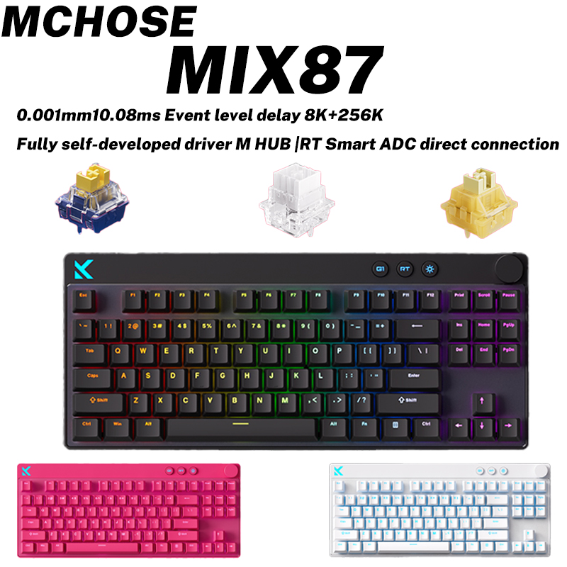 MCHOSE MIX87 Magnetic Swtich K - Gaming Keyboard Expensive のレビューと価格