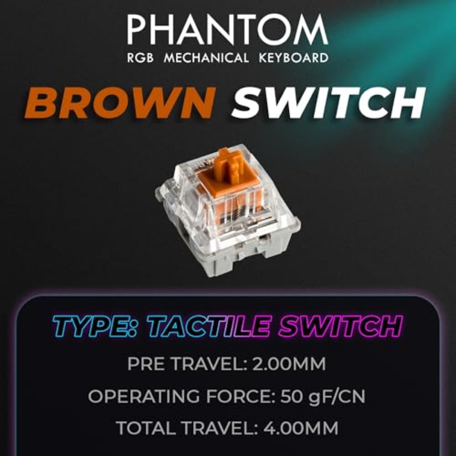 Phantom+ 87 Mechanical Gaming  - Gaming Keyboard Thocky のレビューと価格