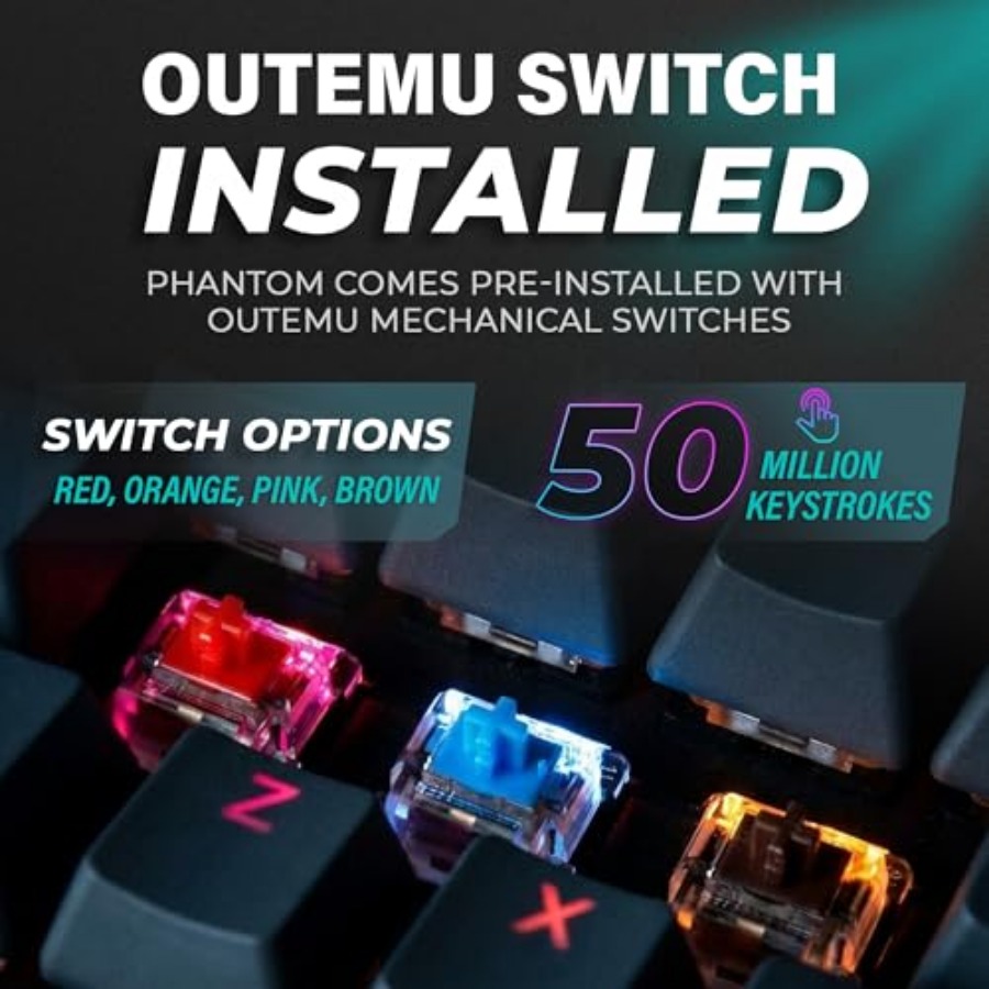 Phantom+ 87 Mechanical Gaming  - Gaming Keyboard Thocky のレビューと価格