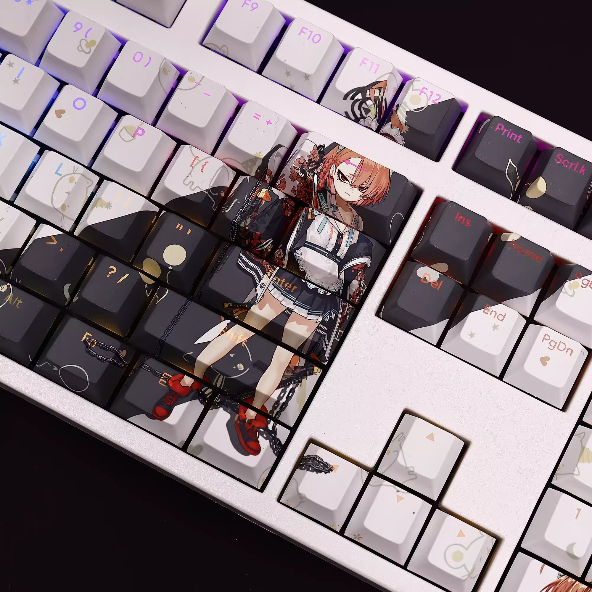 108 Keys/set Blue Archive Mika - Gaming Keyboard Blue のレビューと価格