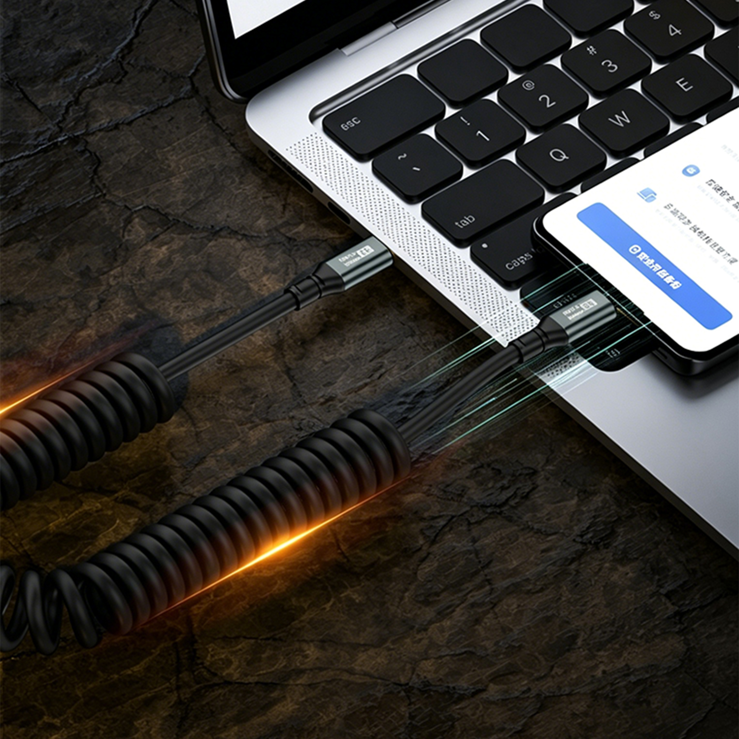 PD 100W USB C to Type C Coiled - Coiled Usb Cable のレビューと価格