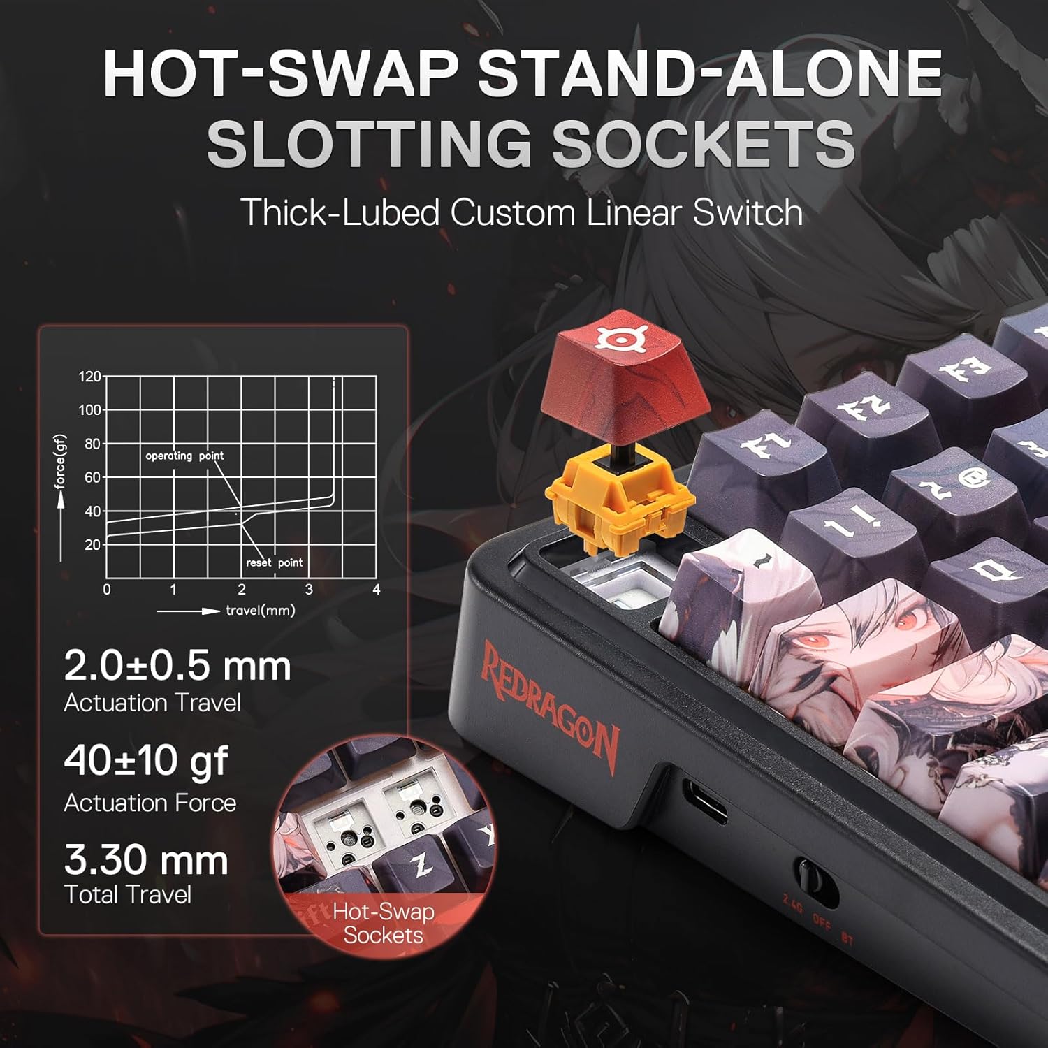 Redragon Wireless Gasket Gamin - Gaming Keyboard Mobile のレビューと価格