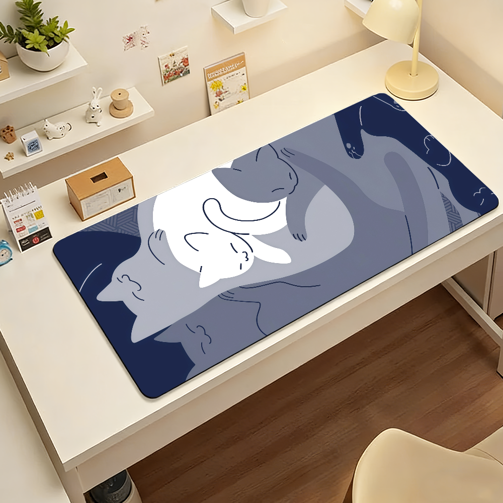 Cute Blue Cat Y-yuzZzil feline - Gaming Keyboard Blue のレビューと価格