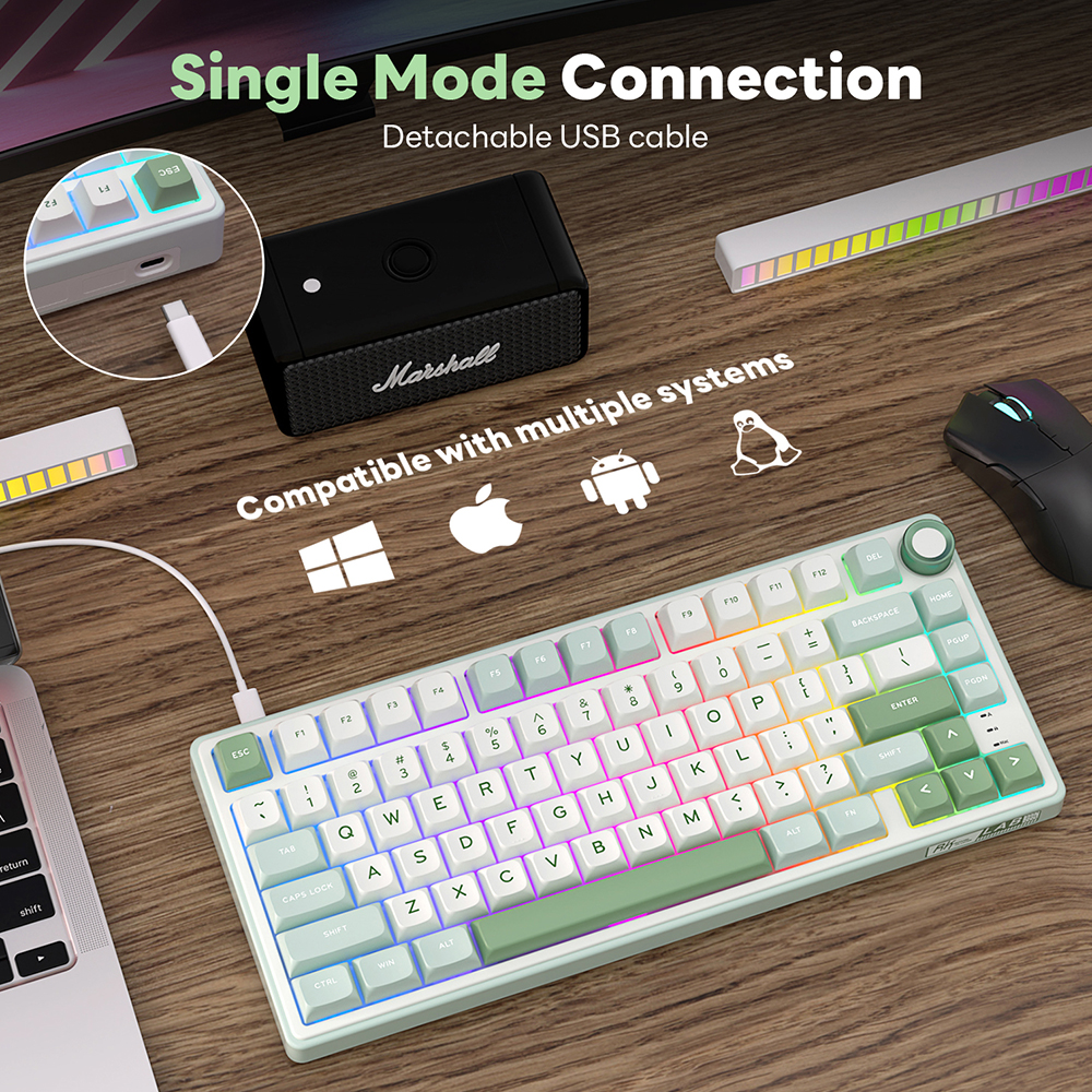 RK Royal Kludge R75 Gasket Wir - Gaming Keyboard Mobile のレビューと価格