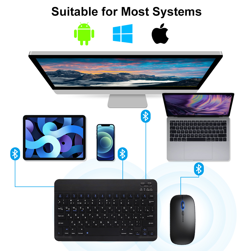 Bluetooth Keyboard and Mouse F - Gaming Keyboard Ergonomic のレビューと価格