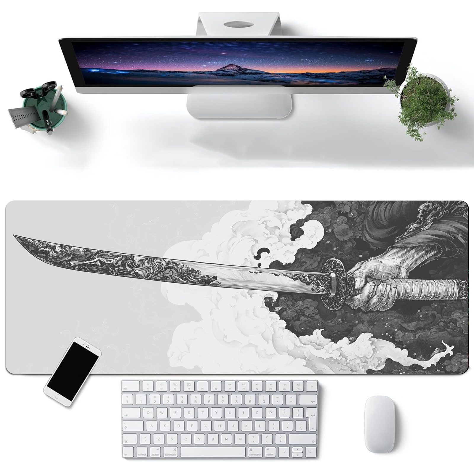 Black And White Comic Wind Swo - Keyboard Gaming Black のレビューと価格