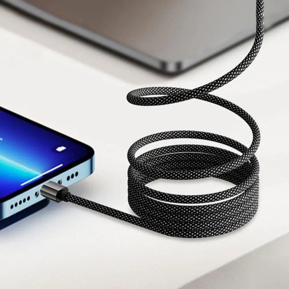 65W Self-coiling Magnetic Attr - Coiled Usb Cable のレビューと価格