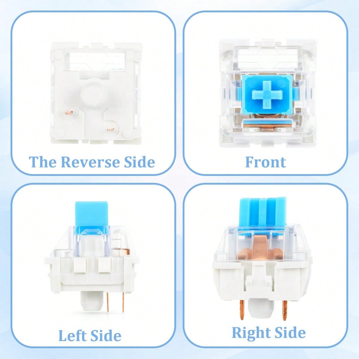 100 Practical Blue Switches, H - Gaming Keyboard Blue のレビューと価格