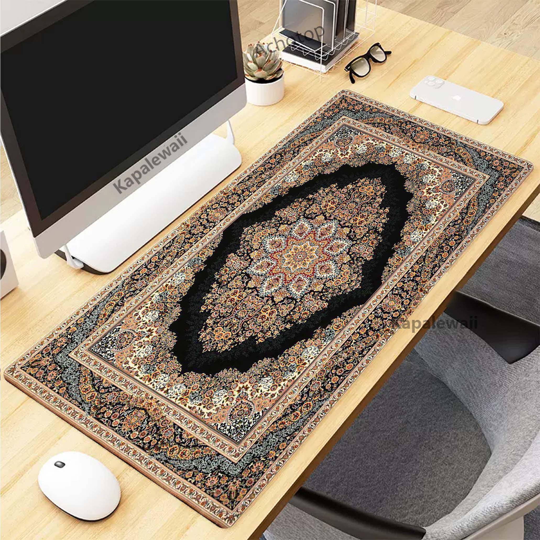 Retro Persian Carpet Mouse Pad - Keyboard Mouse Bundle Gaming のレビューと価格