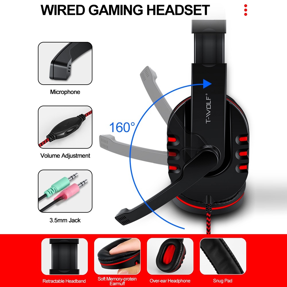 T-WOLF TF800 Four-piece Gaming - Gaming Keyboard Mouse And Headset Combo のレビューと価格