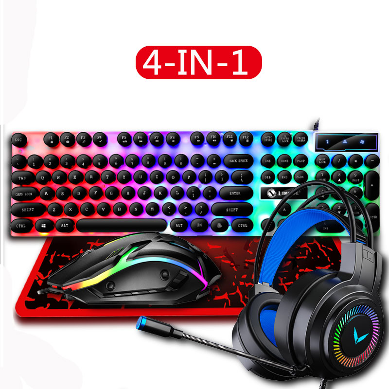 4 in 1 Gaming Keyboard and Mou - Gaming Keyboard Mouse And Headset Combo のレビューと価格