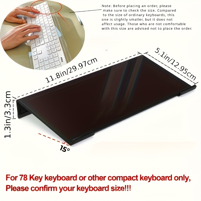Acrylic keyboard stand, transp - Gaming Keyboard Ergonomic のレビューと価格