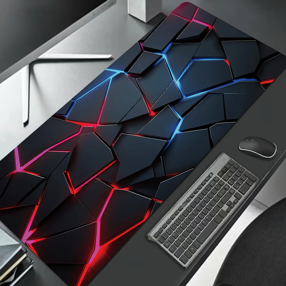 Large gaming Mouse Pads 90x40  - Gaming Keyboard Blue のレビューと価格