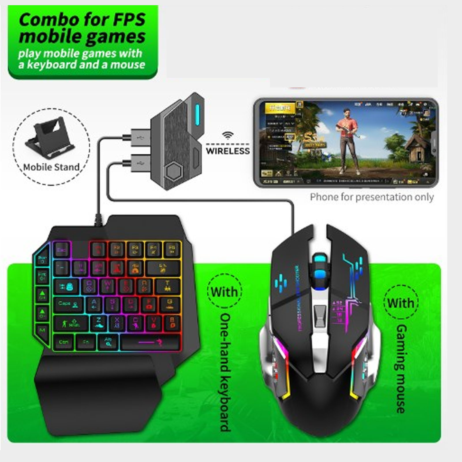 Keyboard Mouse Converter Set R - Gaming Keyboard Extension のレビューと価格