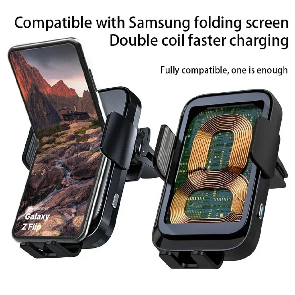 Wireless Car Charger Dual Coil - Coiled Usb Cable のレビューと価格