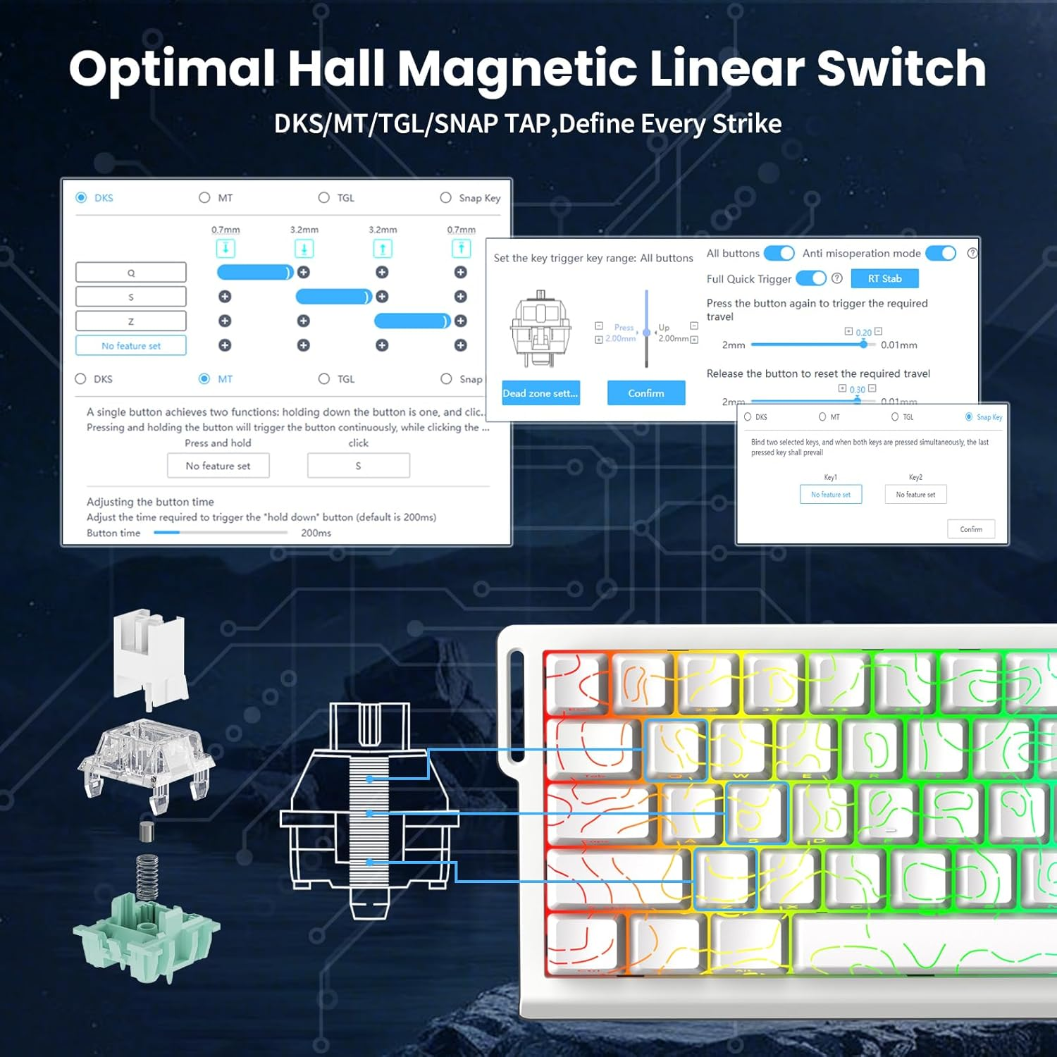 ATTACK SHARK X68 HE Rapid Trig - Gaming Keyboard Expensive のレビューと価格